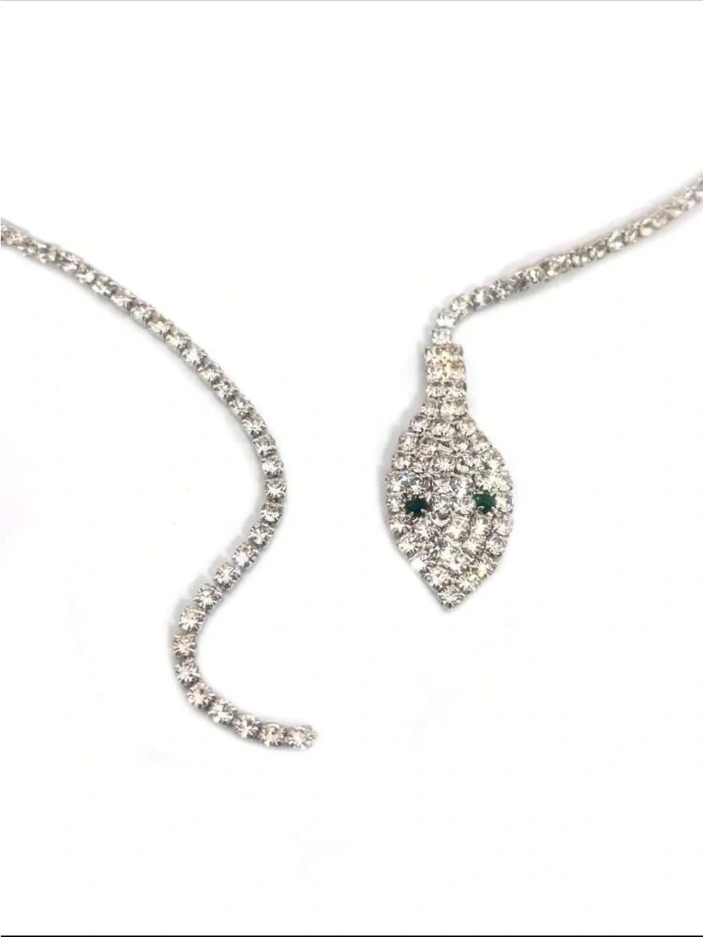 NEW❗️Elegant Crystal Snake Lariat Necklace. Luxury Snake Necklace 🐍